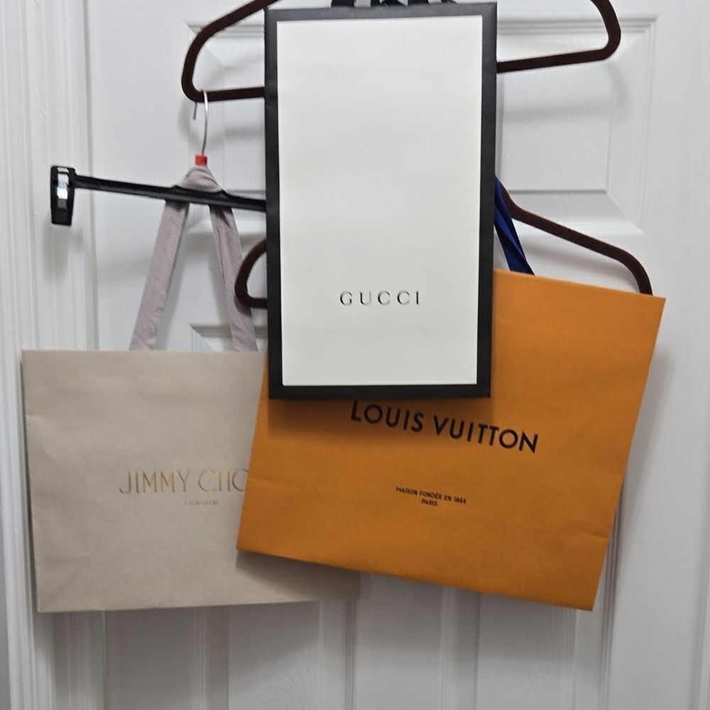 Louis Vuitton Orange Shopping Bag